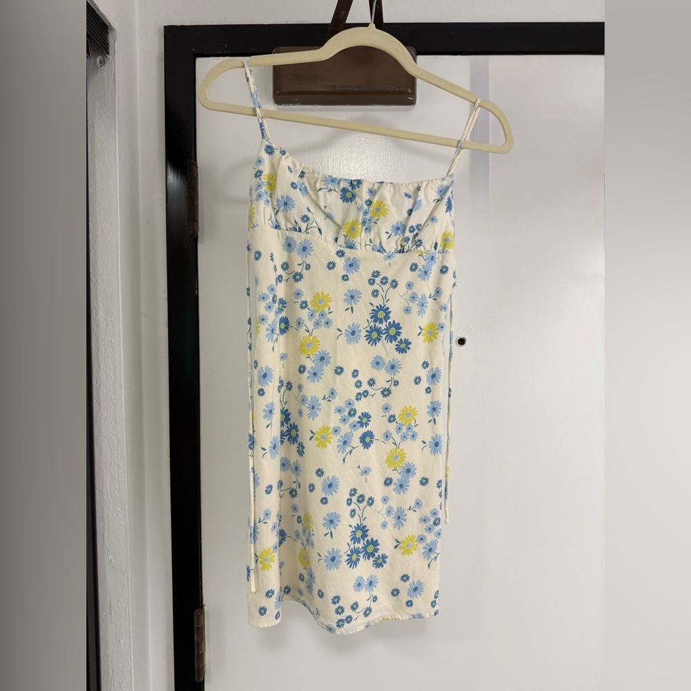 Zara Blue Floral Dress